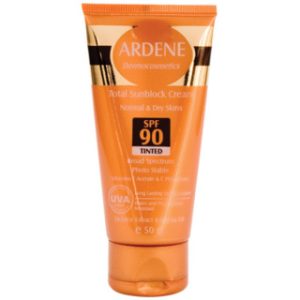 کرم ضد آفتاب رنگی آردن با SPF90 مناسب پوست معمولی تا خشک حجم 50 میلی لیتر