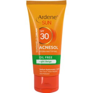 کرم ضد آفتاب رنگی آردن مدل Ardene Sun Acnesol با SPF30 مناسب پوست چرب و دارای آکنه حجم 50 گرم