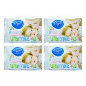 دستمال مرطوب کودک مدل vita milk پک 4 عددی دافی
