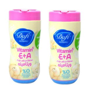 دستمال مرطوب کودک مدل Vitamin A And E پک 2 عددی دافی