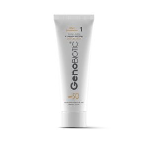 ضد آفتاب بی رنگ ژنوبایوتیک مدل Sunogen با SPF 50 مناسب پوست چرب و مختلط حجم 50 میلیلیتر