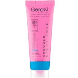 کرم ضد آفتاب رنگی ژنوبایوتیک مدل SunoGen با SPF50 مناسب پوست خشک و معمولی حجم 50 میلی لیتر
