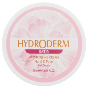 کرم مرطوب کننده کاسه ای هیدرودرم مدل Satin مناسب دست و صورت حجم 75 میلی لیتر