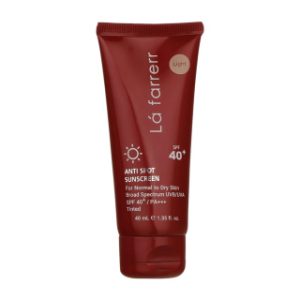کرم ضد آفتاب و ضد لک رنگی لافارر مدل SPF40 مناسب پوست نرمال و خشک حجم 40 میلی لیتر