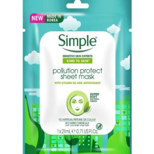 ماسک ورقه ای Pollution Protect حجم 23میل سیمپل