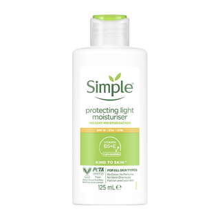 کرم مرطوب کننده و محافظت کننده سیمپل مدل Protecting Light Moisturiser با SPF15 حجم 125 میلی لیتر