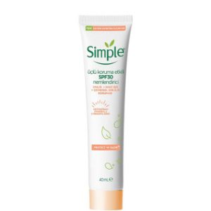 کرم ضد آفتاب و ضد لک بی رنگ سیمپل با SPF30 مناسب انواع پوست حجم 40 میلی لیتر