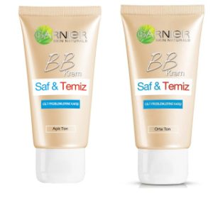بی بی کرم مناسب پوست های چرب و جوش دار مدل SafTemiz دارای GKF-SPF15حجم 50 میل گارنیر