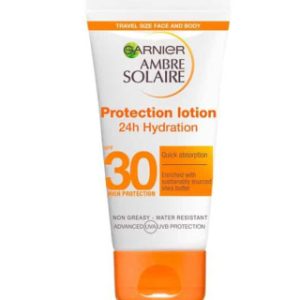 کرم ضد آفتاب بی رنگ گارنیر با SPF30 مناسب برای صورت و بدن حجم 50 میلی لیتر