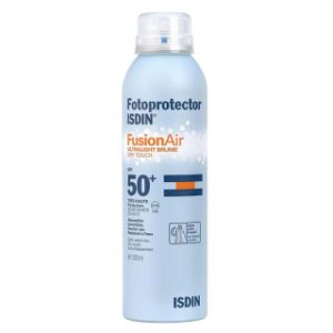 اسپری ضد آفتاب بی رنگ ایزدین مدل Fusion Air با SPF50 مناسب انواع پوست حجم 200 میلی لیتر