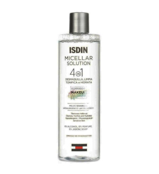 محلول پاک کننده آرایش صورت ایزدین مدل Micellar Solution حجم 400 میلی لیتر